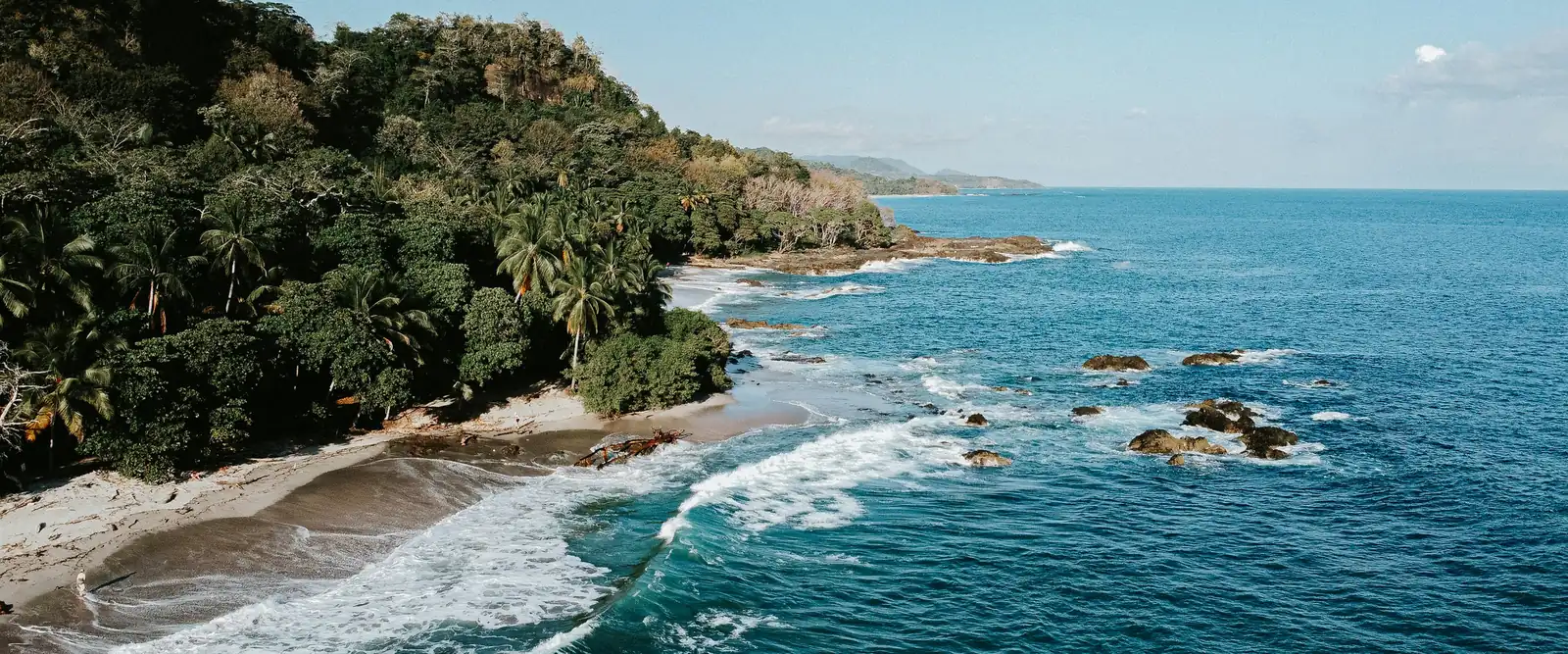 Coast of the Nicoya Peninsula in Costa Rica